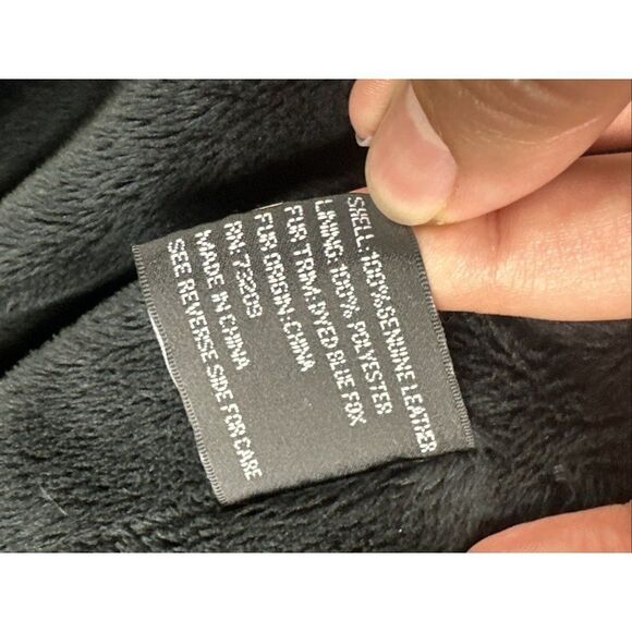 Marvin Richards Leather Jacket Coat Full Zip Black Vintage Women’s Medium J Perc - Picture 6 of 9